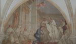 Osek: freska znázorňující vstup do kláštera